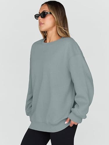 Trendy Queen Sweatshirts for Women Hoodies Oversized Crewneck Tops Sweaters Comfy Fall Winter Outfits Clothes 2025 Fashion thumbnail 3