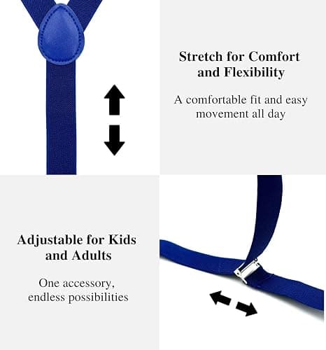 MDSTYLE Suspenders for Men Women Boys - Adjustable Y-Back thumbnail 5