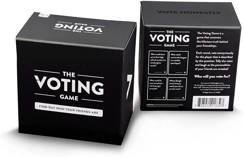 The Voting Game - The Hilarious Adult Party Card Game About Finding Out Who Your Friends are for White Elephant Parties, Stocking Stuffers + Board Games Night with Friends thumbnail 8