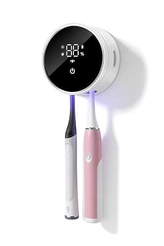 Toothbrush Holders for Bathroom, WONICO Toothbrush Sanitizer Holder, Tooth Brush Wall-Mounted Cleaner Organizer with Auto-Inductive Cover, Air Drying Fits Most Electric, Manual and Kids’ Toothbrushes thumbnail 2