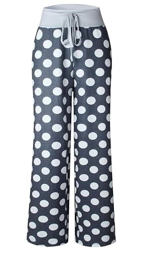 AMiERY Women's Comfy Casual Pajama Pants Floral Print Drawstring Palazzo Lounge Pants Wide Leg thumbnail 6