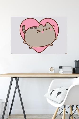Trends International Pusheen - Heart Wall Poster, 34L x 22.4W, Unframed Version thumbnail 4