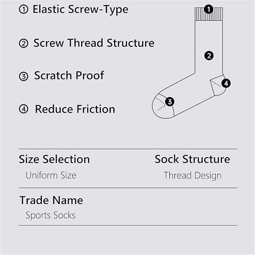 OnseToday 3 Pairs Non Slip Football Socks, Football Grip Socks for Men, Soccer Socks with Rubber Dots for Yoga Running Hiking thumbnail 7