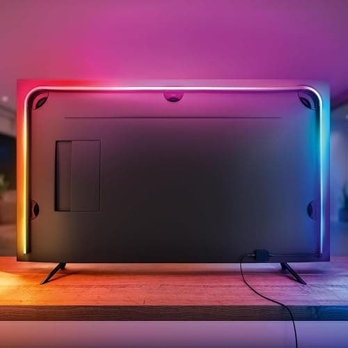 Philips Hue Lightstrip Play Gradient pour TV 55 pouces, Bande ambilight pour synchronisation de la lumière avec l'écran, Bande led compatible avec Alexa, Google Assistant et Apple Homekit thumbnail 2