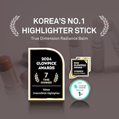 hince True Dimension Radiance Balm - Highlighter for Korean Glass Skin, Blush for Cheeks, Cream Blush, Contour Stick, Natural Glowy Look, Clean Makeup for Radiant Complexion, 10g (CLEAR, TP001) thumbnail 3