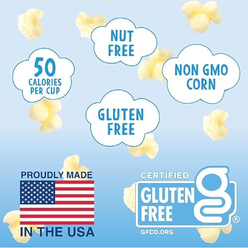 Like Air Puffcorn 5 Flavor Variety Pack (Pack of 20) - Snack Box, 50 Calories Per Cup, Gluten Free Snacks For Kids, Kosher, Non-GMO Corn, Shark Tank Product thumbnail 3