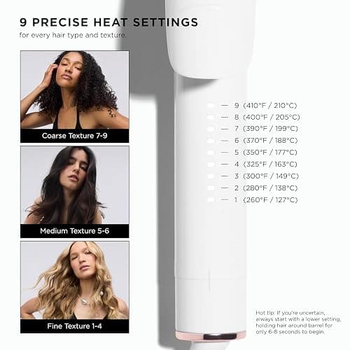 T3 SinglePass Curl X Extra-Long Barrel 1.25" Curling Iron with 9 Heat Settings and Ceramic Barrel for Fast Styling and Lasting Results on All Hair Types thumbnail 6