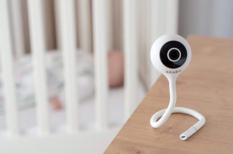 BÉABA, Ecoute Bébé Vidéo, Babyphone Zen Connect, Caméra Full HD 1080p, Talkie-Walkie, Longue Portée, Connexion Mobile et WiFi, Berceuses, Tige Flexible thumbnail 7