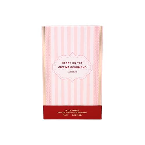 Lattafa Berry On Top Eau de Parfum, Give Me Gourmand Collection, Fruity Berry & Vanilla Cream Scent, Spray Form, 75ml thumbnail 6