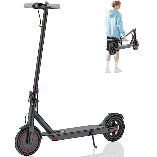 Qlaway Electric Scooter for Adults, 350W/500W Motor, 16-22 Miles Range, 8.5"/10" Solid Tires, Dual Braking & Suspension, Folding Portable Commuting E-Scooter with App - Image 1