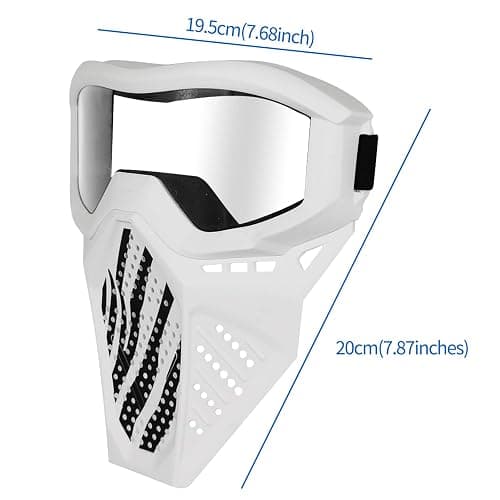 4 Pack Tactical Mask Compatible with Nerf Rival, Apollo, Zeus, Khaos, Atlas, Artemis Blasters Rival Mask (Yellow, Blue, Black, White) thumbnail 5