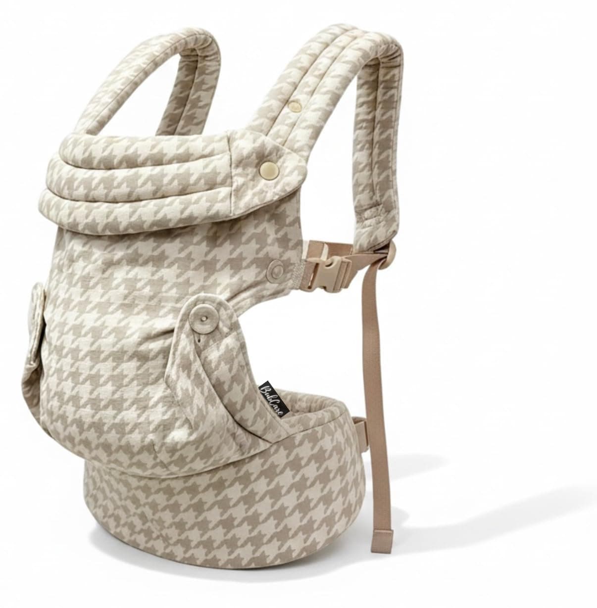 Baby Carrier | Beige | BubCare Ergonomic & Lightweight | Baby Carrier for Newborns to Toddlers | with Enhanced Lumbar Support and Effortless to Put On. - Image 1
