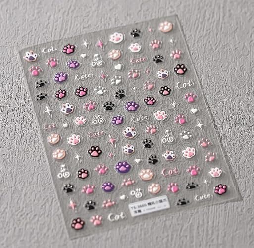 Small Cute Sticker 3D Relief Design Decals for iPhone 17 PRO / 17 PROMAX Cell Phone Camera Screen Lens,for NintendSwitch Game Handle Controllers,Scrapbooking Laptop Diary Planner Collage DIY (TS3660) - Image 1