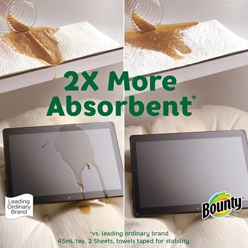 Bounty Select-A-Size Paper Towels, White, 8 Double Plus Rolls = 20 Regular Rolls thumbnail 4