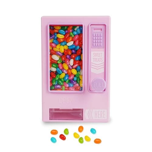 YOBRO Candy Dispenser, Cute Vending Machine for Desktop, Manual Candy Machine, Dispense Mini Candies, Birthday&Christmas Gift for Girls, Gift for Friends Girlfriends (Pink) - Pink - Image 1