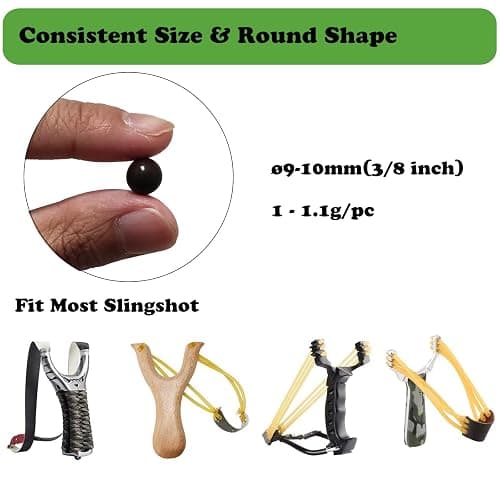 Timbocca Slingshot Ammo 3/8 Inch, 5500g Biodegradable Clay Sling Shot Ammo Ball 9mm - 10mm for Hunting and Target Practice 5000pcs thumbnail 2