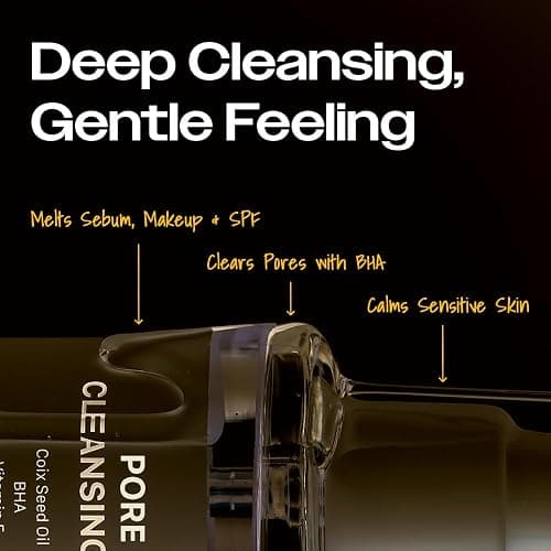 YUMU Coix Seed Deep Pore Cleansing Oil, Vitamin E, BHA, Double Cleansing, Waterproof Makeup Remover, Gentle Oil Cleanser, Blackhead Remover, No Oily Residue, Korean Skin Care (200ml/6.76 fl.oz.) thumbnail 3