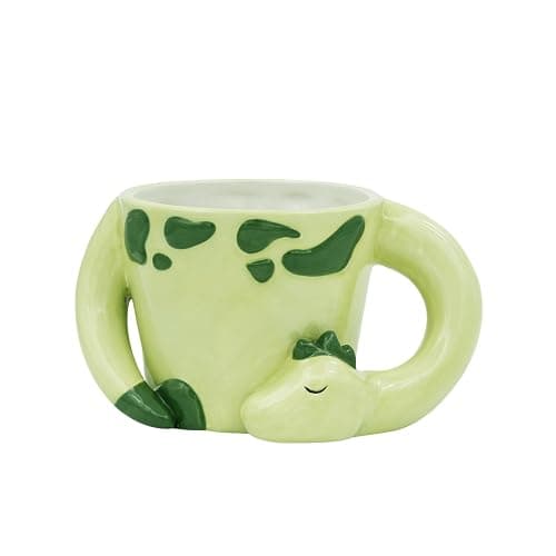 Winkee Original - Magische Dreaming Dino Kaffeetasse I Ca. 350ml I Stylische Tasse in Dino Form für Tee & Kaffee - Image 1