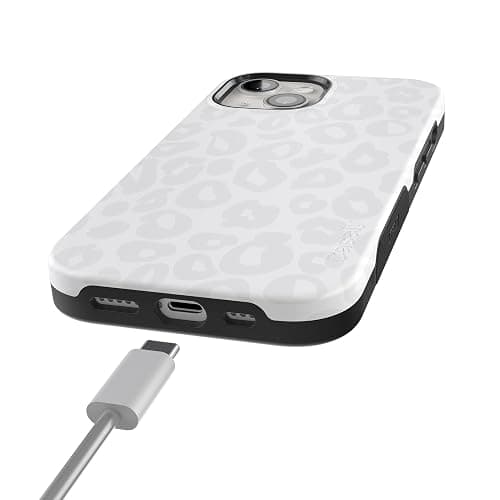 Casely iPhone 15 Case | Into The Wild | White Snow Leopard | Bold Protective Case Design | Compatible with MagSafe thumbnail 2