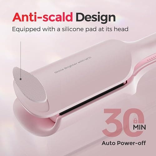 Waver Curling Iron Lena S12 Beach Waver Curling Wand, Hair Tool with 2 Barrels, Anti-Scald Protection, Adjustable Time & Temps, Dual Voltage, Titanium Coating for Effortless, Long-Lasting Waves thumbnail 6
