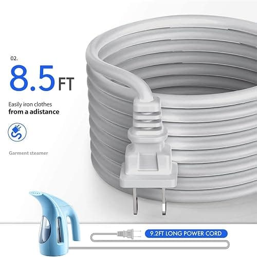 HiLIFE Steamer for Clothes, Portable Handheld Design, 240ml Big Capacity, 700W, Strong Penetrating Steam, Removes Wrinkle, for Home, Office(ONLY FOR 120V) (Sky Blue) thumbnail 6