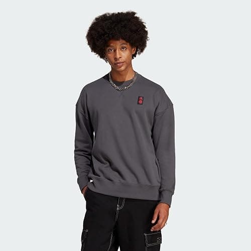 adidas Men's FC Bayern Munich Lifestyler Crew Sweatshirt thumbnail 3