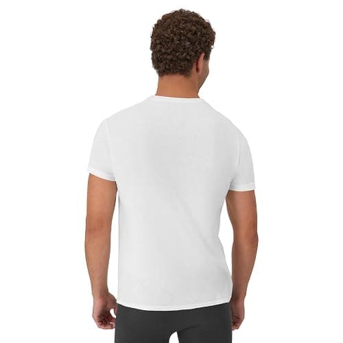 Hanes Men's Undershirt Packs, Stay-Tucked Soft Cotton Undershirts, Best Undershirts for Men, White/Black/Asstd Multipacks thumbnail 3