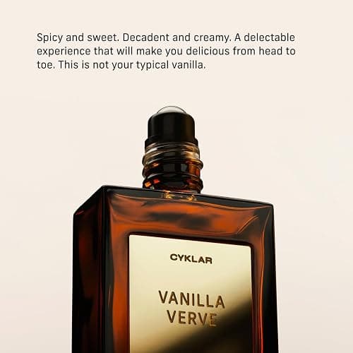 CYKLAR Perfume Oil Roll-On. Travel-Friendly Vanilla Verve Fragrance with Vanilla, Bergamot, and Amber Notes. Long-Lasting Parfum for Women and Men. 0.5 Fl Oz Scented Rollerball Bottle thumbnail 4