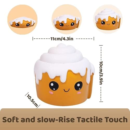 Anboor 4 Pcs Squishies Hot Dog Cake Bread Donut Kawaii Scented Soft Slow Rising Squeeze Stress Relief Kids Toy Xmas Stocking Stuffers Ideas thumbnail 9