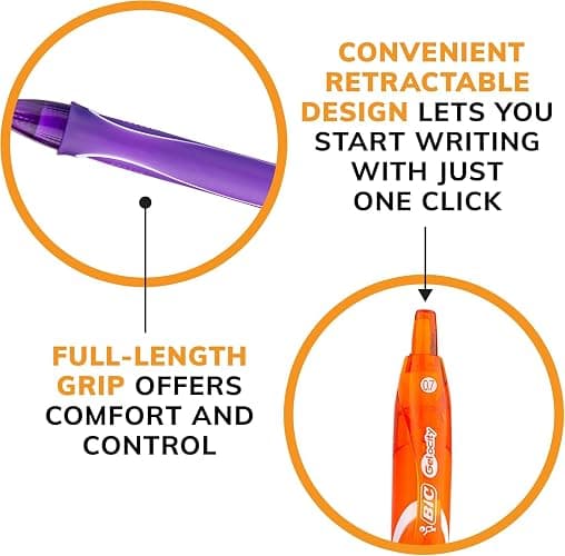 BIC Gelocity Quick Dry Ocean Themed Gel Pen Set with Fast-Drying Ink and Retractable Design, 16-Count in Assorted Ink thumbnail 3