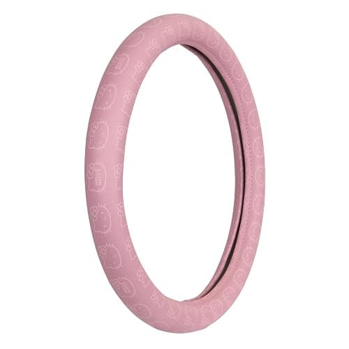 Sanrio Hello Kitty Pink Car Steering Wheel Cover, Universal Fit Cute Car Accessories for Women Stylish Decor Gifts Hello Kitty Accessories - Fits Standard Wheels 14.5"-15" thumbnail 9