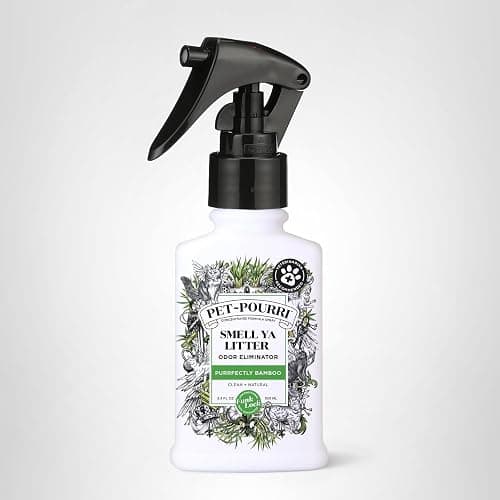 Pet-Pourri Smell Ya Litter Cat Litter Deodorizer Spray, Purrfectly Bamboo 3.4 Fl Oz, Up to 170 Uses, Pet Odor Remover with Essential Oils for Air, Carpet, Urine, Vet Recommended, Bergamot Bamboo Scent thumbnail 12