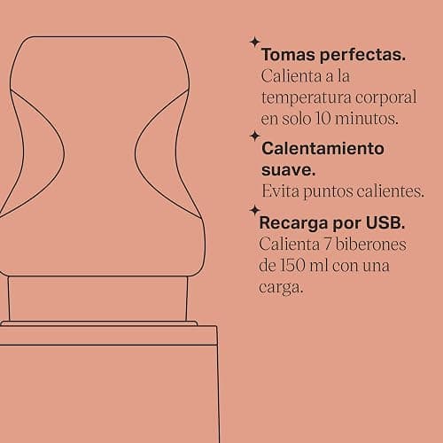Tommee Tippee LetsGo Calientabiberones Portátil Para Bebé, Recargable por USB, Calientabiberones Eléctrico, Ligero e Ideal Para Viajar thumbnail 5