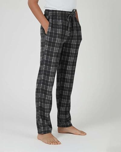 Real Essentials 3 Pack: Boys' Fleece Pajama Pants Soft PJ Bottoms for Kids Youth Teens Sleepwear (Ages 5-18) thumbnail 4