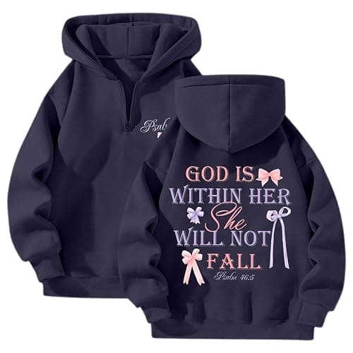 Jesus Hoodie Christian Hoodies 2025 Bible Verse Faith Christ Sweatshirts Sweater Girls for Women Men Teen Girls - Image 1