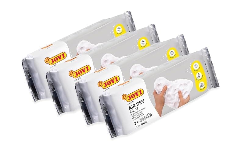 Jovi - Air Dry Modeling Clay, Set of 4 Units, 2.2lb Each, Total of 8.8lb, No Oven Needed, White Color, Pottery Clay for Arts and Crafts Projects (P86/4) - Bulk Buy thumbnail 3