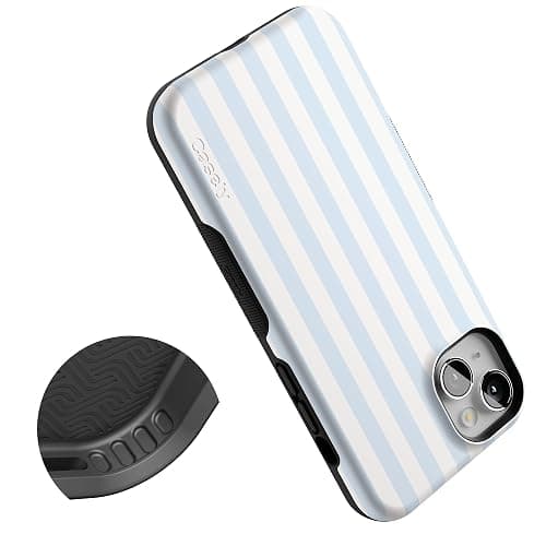 Casely iPhone 14 Plus Case | Blue Stripes | Sunday Best | Compatible with MagSafe | Bold Protective Design thumbnail 5