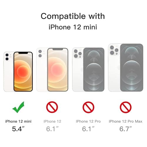 JETech Magnetisch Hülle für iPhone 12 Mini 5,4 Zoll Kompatibel mit MagSafe, Durchscheinende Matt Handyhülle Rückseite Dünn Stoßfest Schutzhülle (Weiß) thumbnail 2