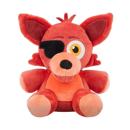 Jazwares Five Nights at Freddy’s Classic Foxy Plush - 8-Inch Stuffie with Soft Material and Glow-in-The-Dark Eyes - Image 1