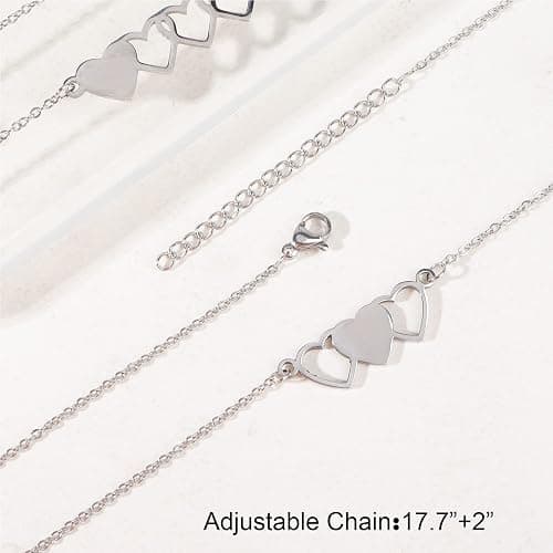 Friendship Necklace for 2 3 4 5 Friend BFF Necklace for Women Long Distance Matching Jewelry Bestie Sister Birthday Gifts Friendship Friend Gifts for Women thumbnail 6