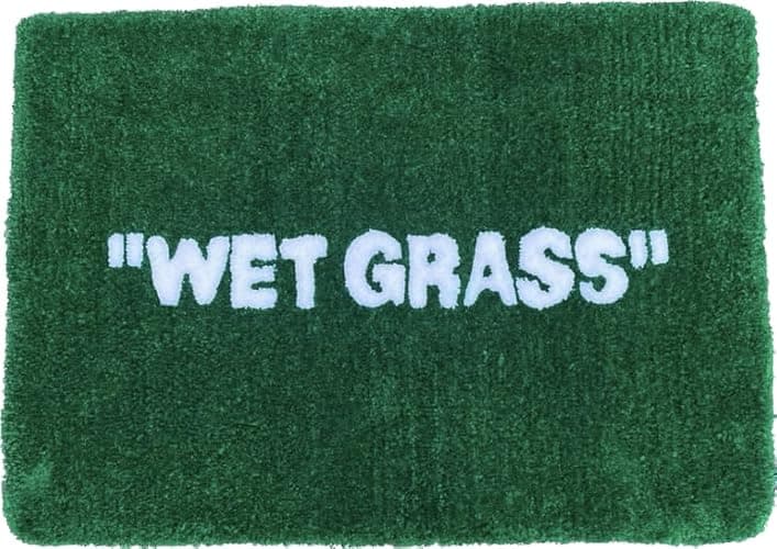 LUXAPE Wet Grass Rug - Tufted Hypebeast Decor - Handmade & Premium - 32 * 20in (80 * 50cm) - Hypebeast Room Decor - Off White Rug - Aesthetic Bape bathmat - Luxape Hypebeast thumbnail 7