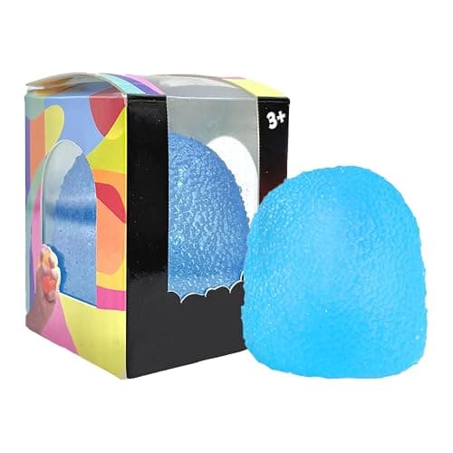 Fidget Toys Super Solid Squeeze Ball Sensory for Stress Relief,Birthday, Easter Basket Stuffers and Party Favors Kawaii Toys Stretchy Desk Toys Squeeze Novelty Gag Gift for Anxiety Relief,Blue - Image 1