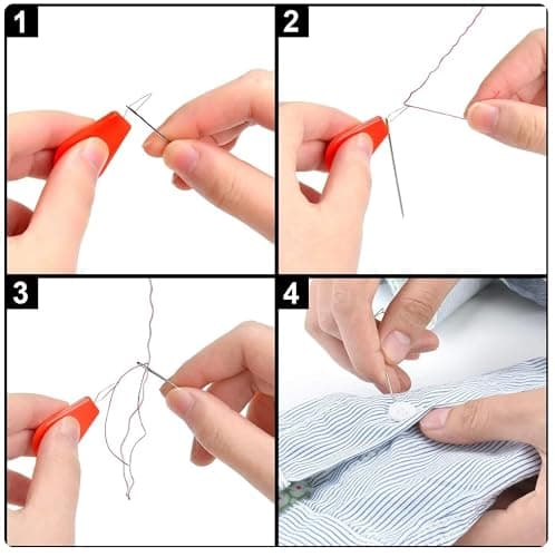 FNV Sewing kit, 229 pcs Sewing Accessories, Friendly for Beginner and Professional for Worker, Suitable for Travel, Home, School and DIY Gift, Needles, Scissors, 41XL Thread Spools thumbnail 8
