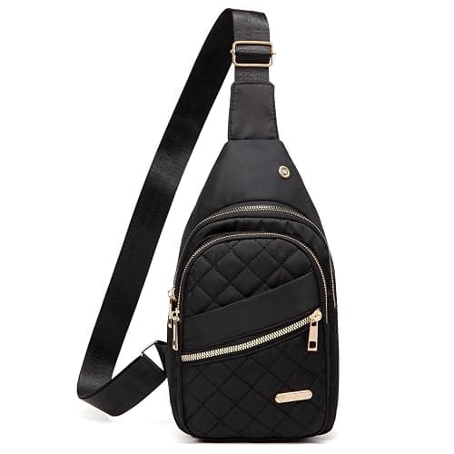 AOSTIHOT Small Sling Backpack for Women, Chest Bag Daypack Crossbody for Travel Sport Running Hiking Black thumbnail 3