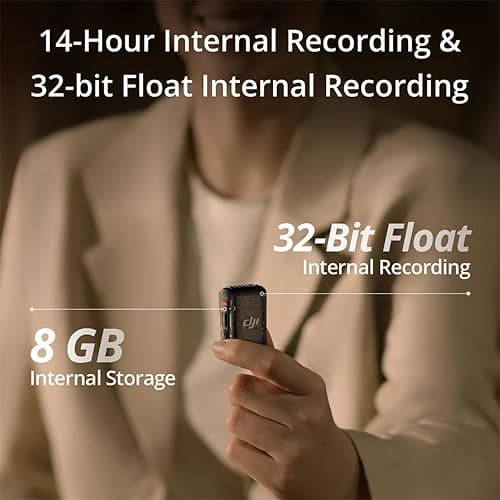 DJI Mic 2 (2 TX + 1 RX + Charging Case), All-in-one Wireless Microphone, Intelligent Noise Cancelling, for iPhone, Android, Camera Bundle with, 2X Turnstile Omnidirectional Condenser Lavalier thumbnail 5