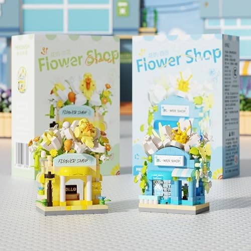 Jollcnoia Orchids Mini Flower Shop Building Toy Street City Store View Micro House Toys Festival Blocks Set for Home Decor Gifts thumbnail 2