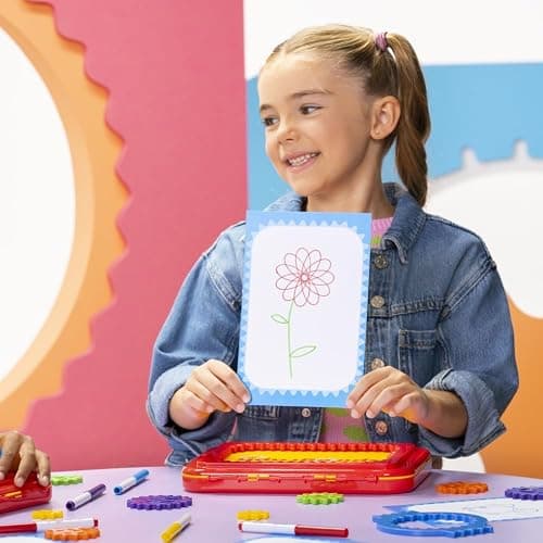 Spirograph Jr. — Jumbo Sized Gears Classic Retro Toy For Spiral Drawing Art Design Toy Kit for Smaller Hands — For Kids Ages 3 and Up thumbnail 8