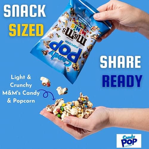 CANDY POP M&Ms Minis Candy Coated Popcorn, (5.25oz bags, 3-Pack) thumbnail 4