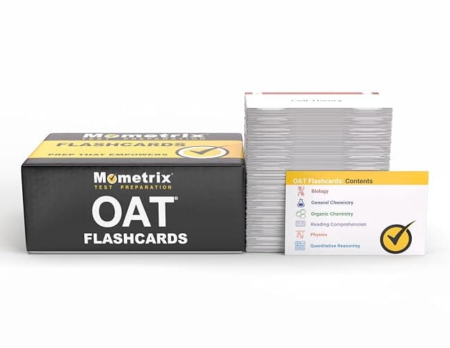 OAT Exam Study Cards: OAT Test Prep 2026-2027 and Practice for the Optometry Admission Test [Full Color Cards] - Image 1