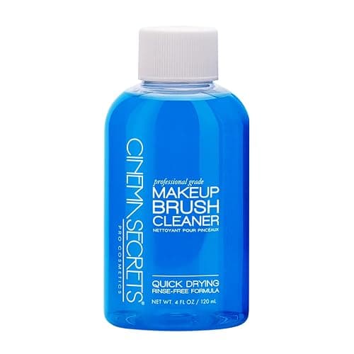 Cinema Secrets Original Blue Vanilla Makeup Brush Cleaner Solution - Professional Cleanser for Makeup Brushes - Quick-Drying, Rinse-Free Formula - Removes Stubborn Waterproof Make Up - Image 1
